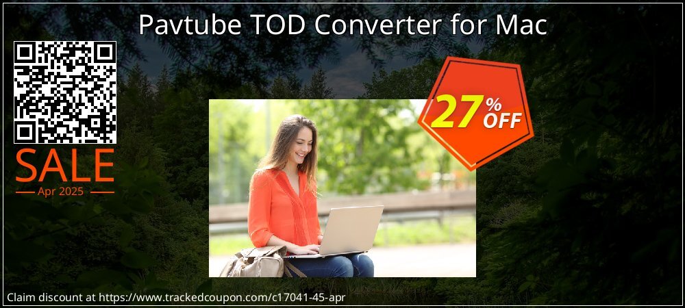 Pavtube TOD Converter for Mac coupon on National Walking Day super sale