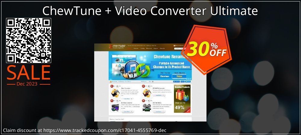 ChewTune + Video Converter Ultimate coupon on World Password Day discount