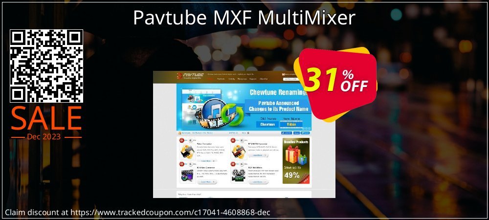 Pavtube MXF MultiMixer coupon on Easter Day deals