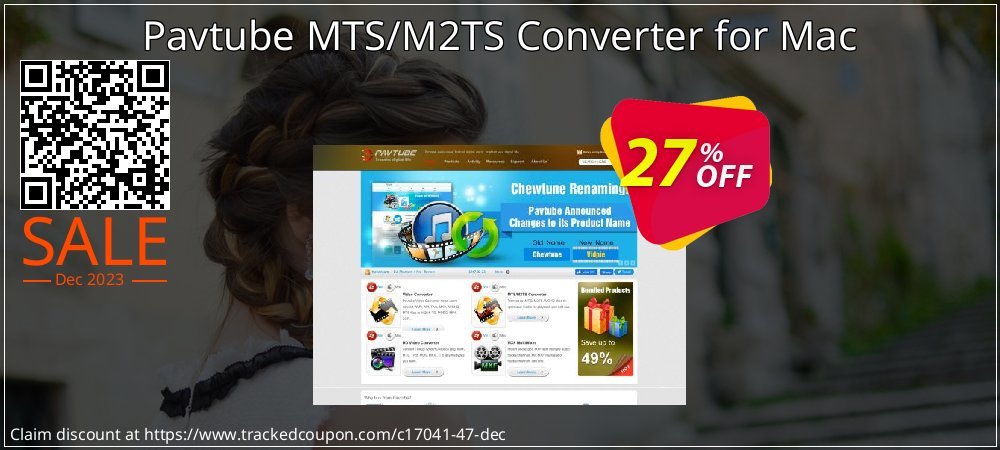 Pavtube MTS/M2TS Converter for Mac coupon on Working Day sales