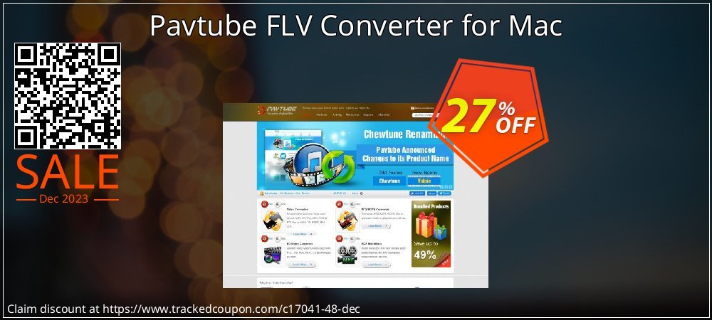 Pavtube FLV Converter for Mac coupon on Easter Day sales