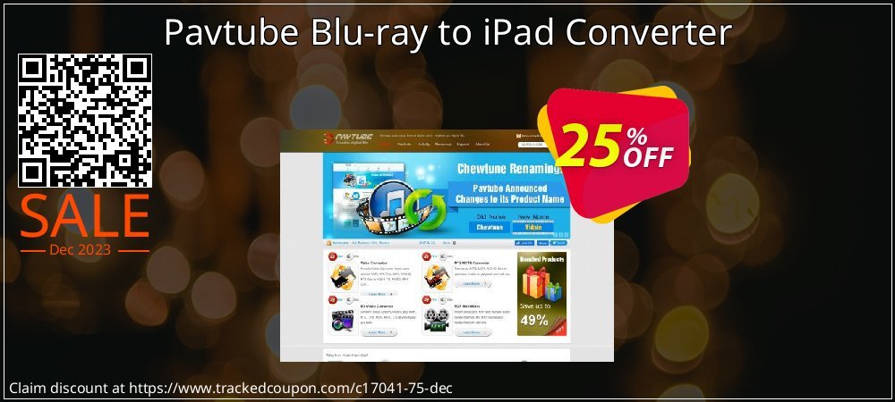 Pavtube Blu-ray to iPad Converter coupon on National Walking Day sales