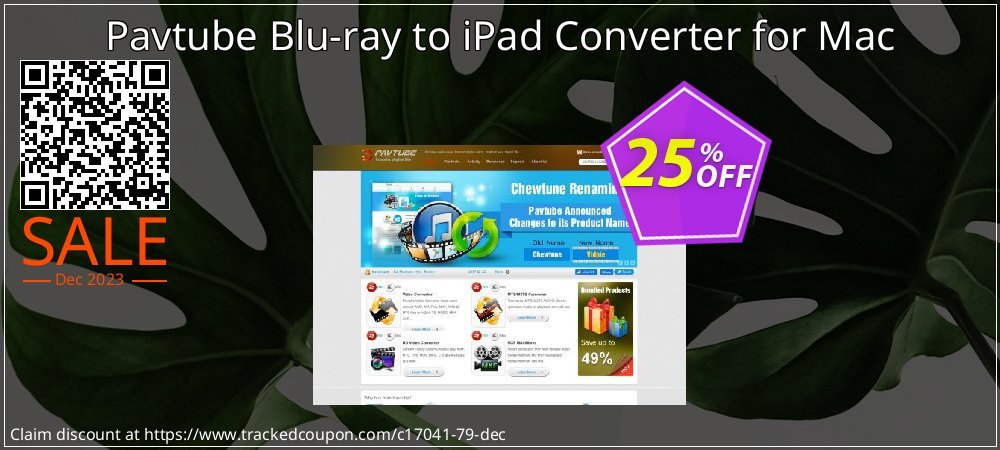 Pavtube Blu-ray to iPad Converter for Mac coupon on Father's Day super sale