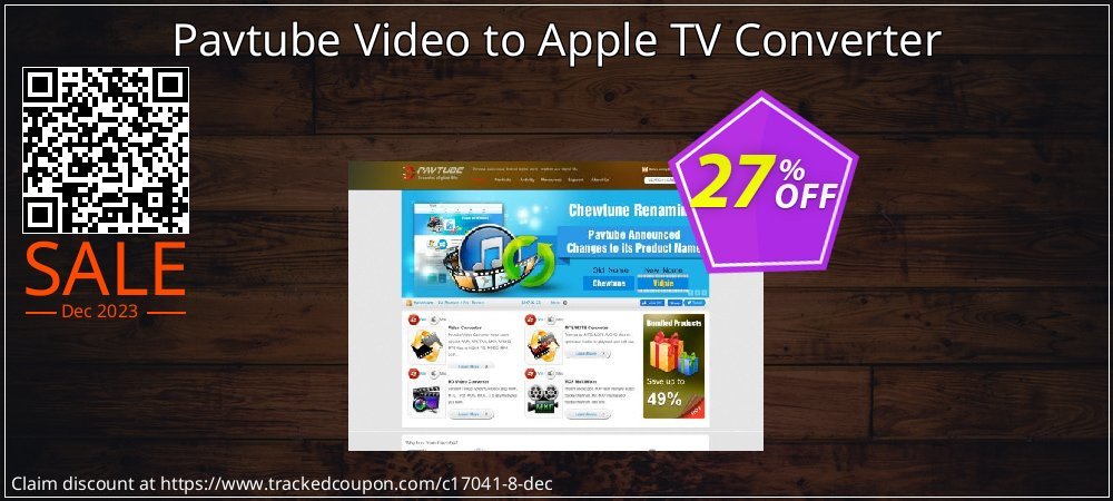 Pavtube Video to Apple TV Converter coupon on Easter Day offering sales