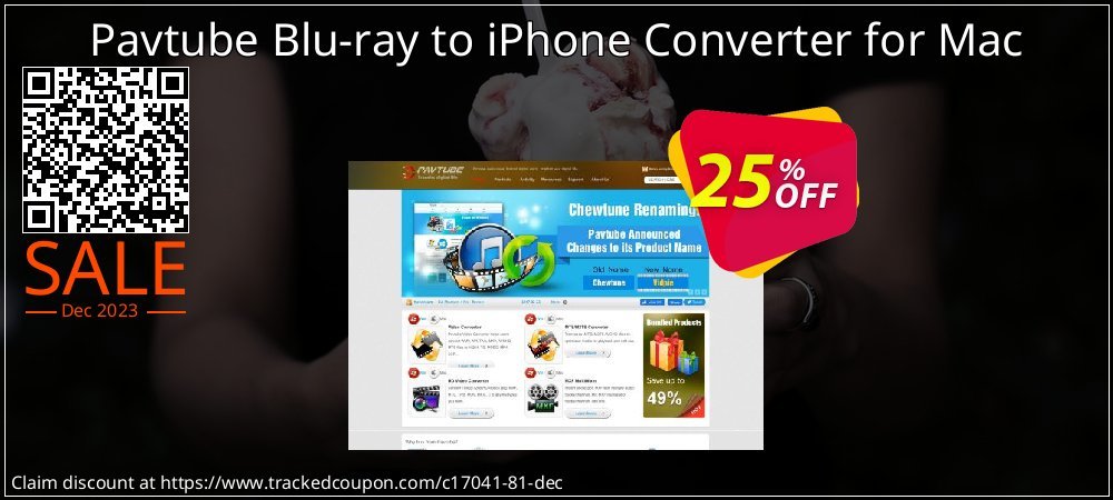 Pavtube Blu-ray to iPhone Converter for Mac coupon on World Party Day super sale