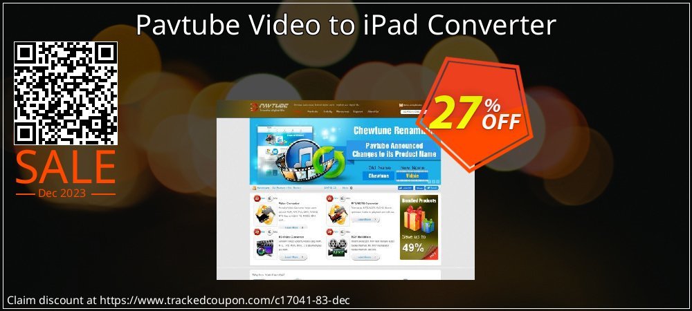 Pavtube Video to iPad Converter coupon on Constitution Memorial Day sales