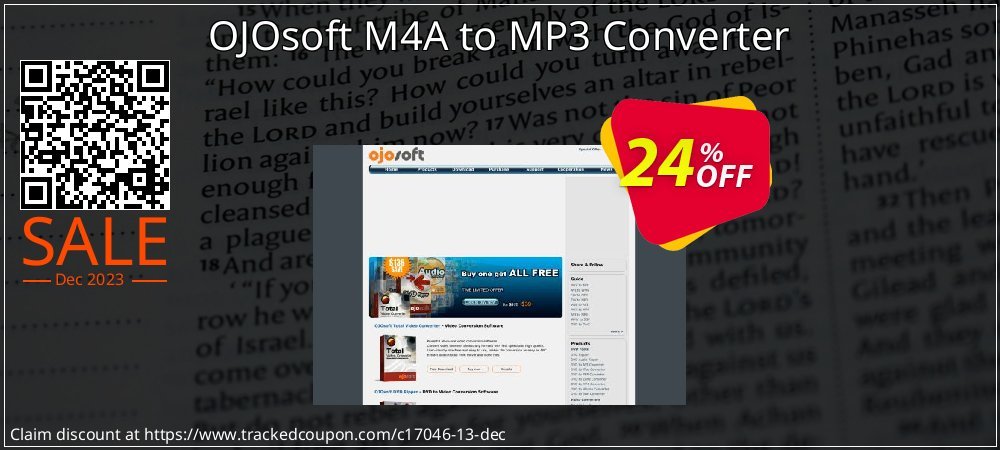 OJOsoft M4A to MP3 Converter coupon on Easter Day super sale