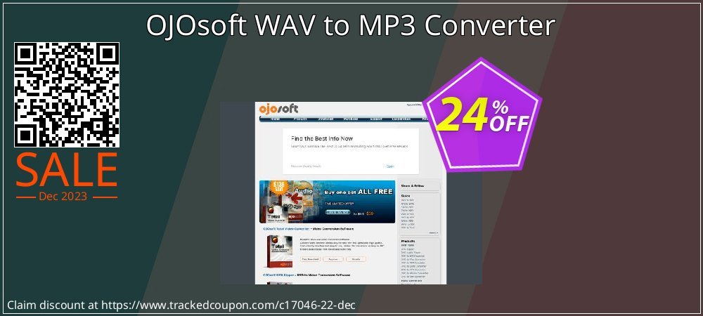 OJOsoft WAV to MP3 Converter coupon on Working Day discounts