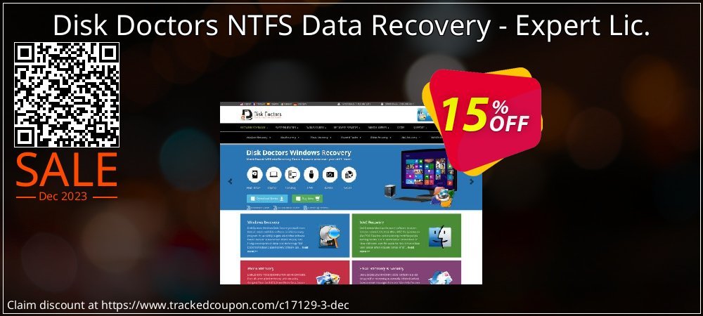 Get 15% OFF Disk Doctors NTFS Data Recovery - Expert Lic. offering sales