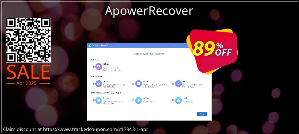 ApowerRecover coupon on World Party Day sales