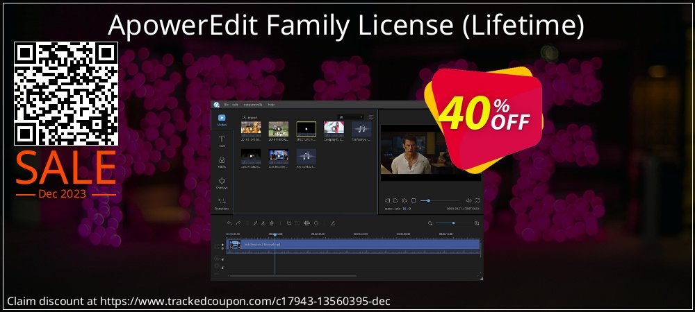 ApowerEdit Family License - Lifetime  coupon on Mother's Day offering sales