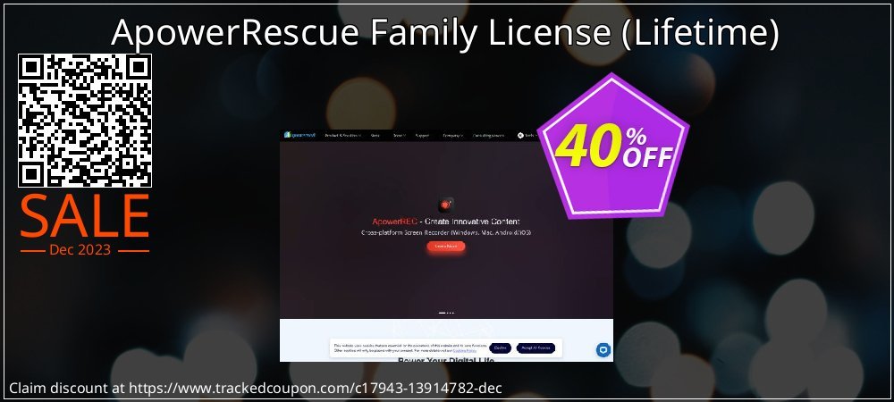 ApowerRescue Family License - Lifetime  coupon on National Memo Day promotions