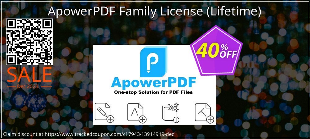 ApowerPDF Family License - Lifetime  coupon on National Smile Day deals