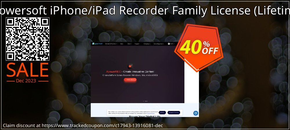 Apowersoft iPhone/iPad Recorder Family License - Lifetime  coupon on World Whisky Day offer