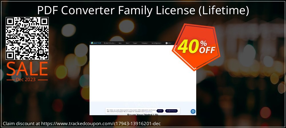 PDF Converter Family License - Lifetime  coupon on National Loyalty Day offering sales