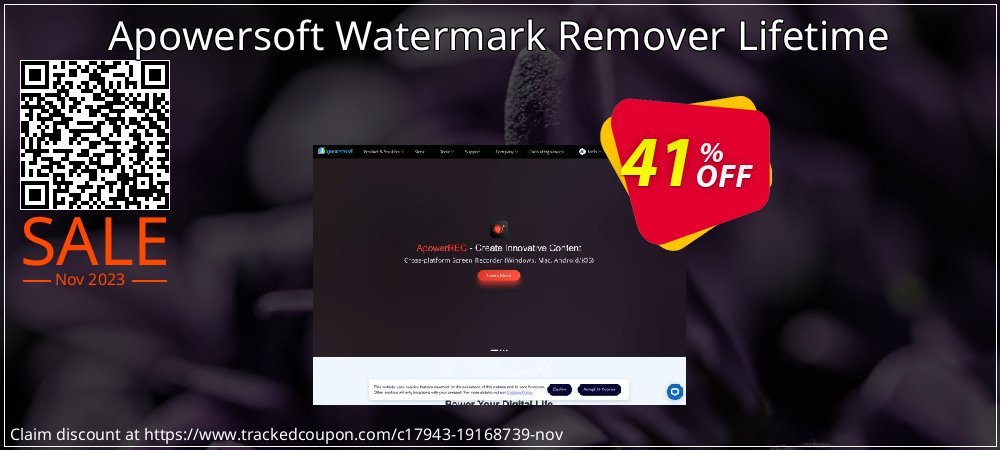 Apowersoft Watermark Remover Lifetime coupon on National Smile Day promotions