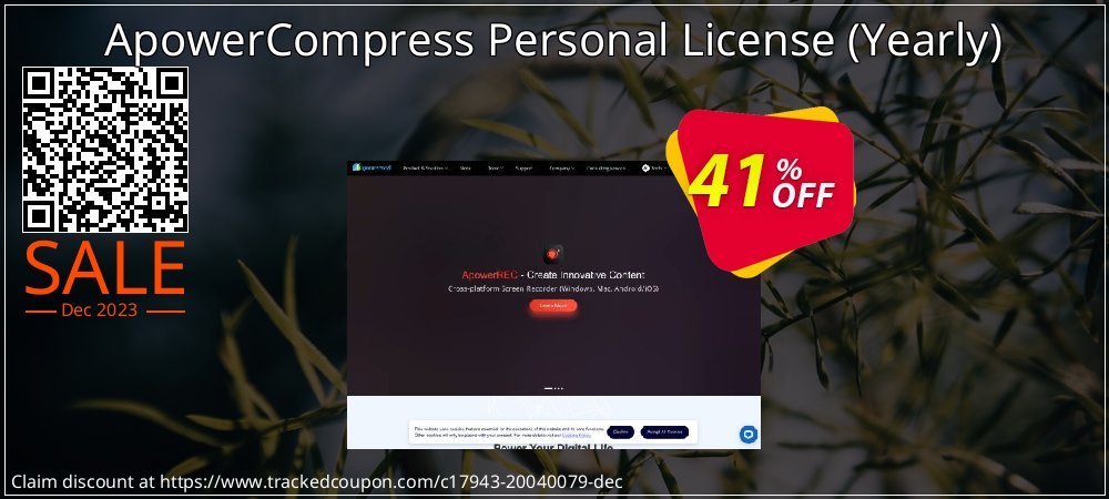 ApowerCompress Personal License - Yearly  coupon on National Smile Day offering discount