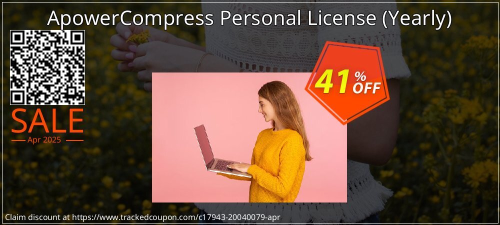 ApowerCompress Personal License - Yearly  coupon on National Smile Day offering discount