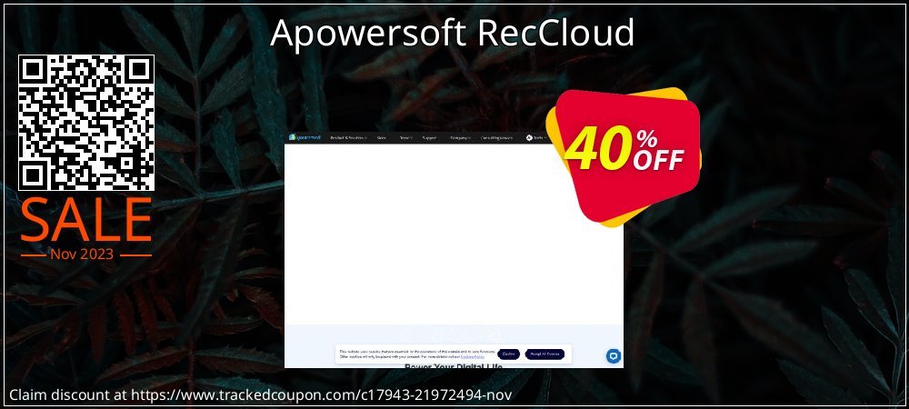 Apowersoft RecCloud coupon on National Smile Day offer