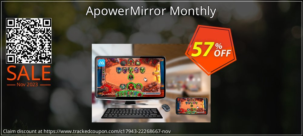 ApowerMirror Monthly coupon on April Fools' Day offer