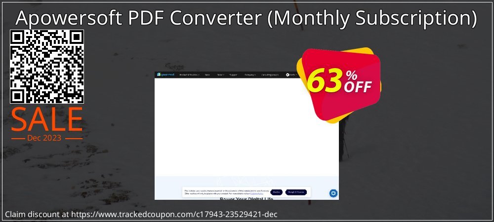 Apowersoft PDF Converter - Monthly Subscription  coupon on World Party Day sales