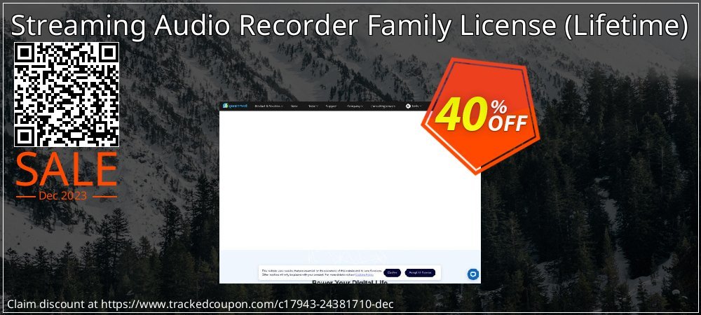 Streaming Audio Recorder Family License - Lifetime  coupon on Mother's Day promotions