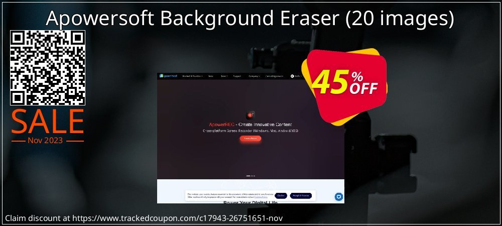Apowersoft Background Eraser - 20 images  coupon on World Party Day offering sales