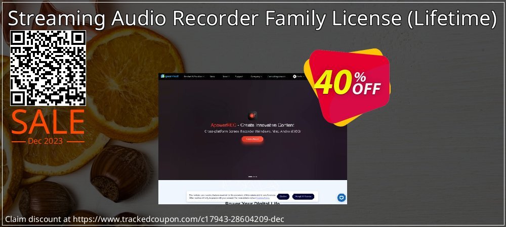 Streaming Audio Recorder Family License - Lifetime  coupon on National Smile Day offering discount