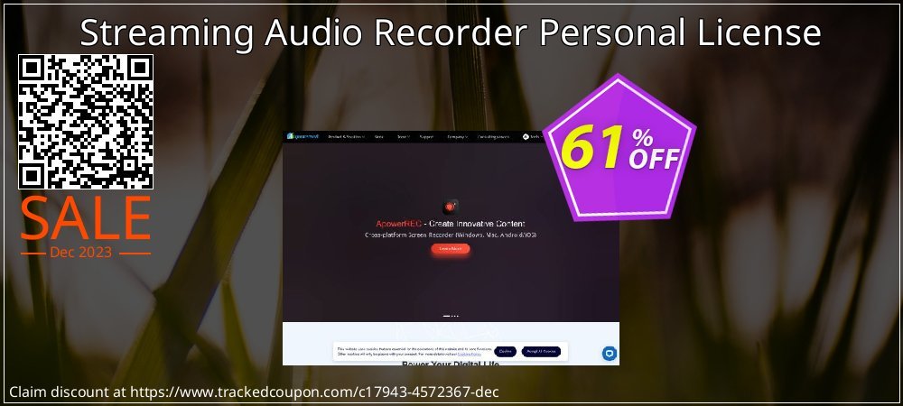 Streaming Audio Recorder Personal License coupon on April Fools Day offering sales