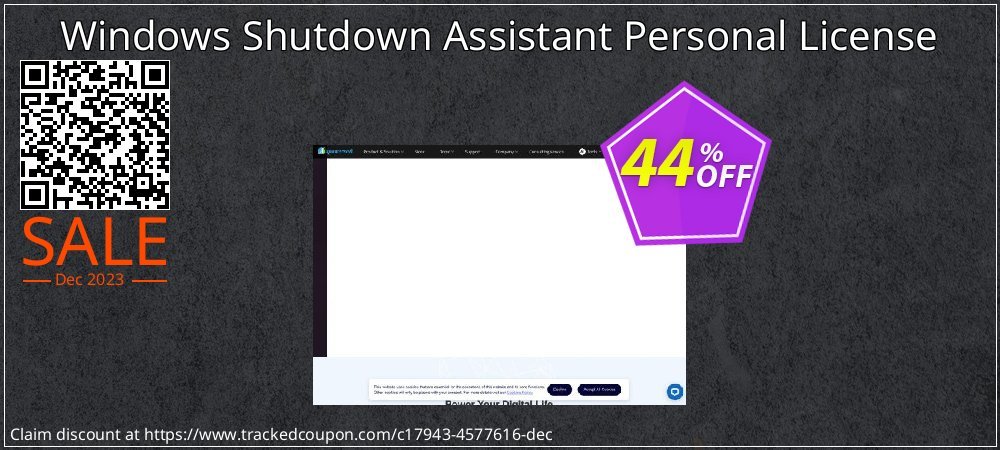 Windows Shutdown Assistant Personal License coupon on World Whisky Day sales