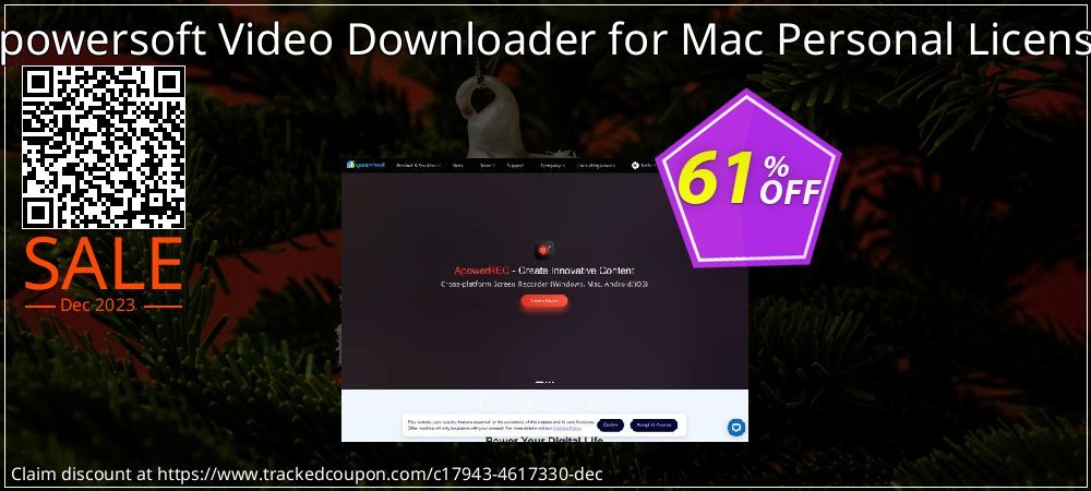 Apowersoft Video Downloader for Mac Personal License coupon on Mother's Day super sale