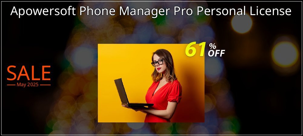 Apowersoft Phone Manager Pro Personal License coupon on Mother Day offering sales