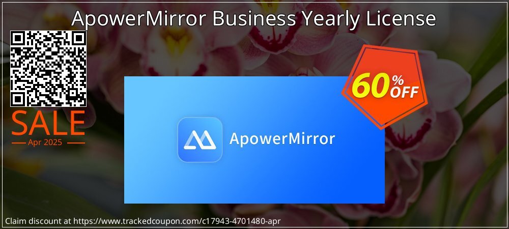 ApowerMirror Business Yearly License coupon on National Walking Day offering sales