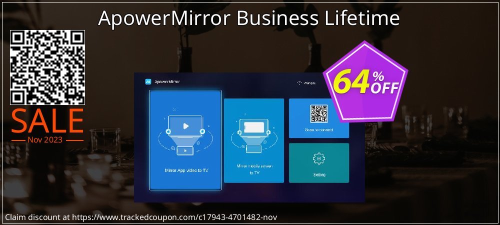 ApowerMirror Business Lifetime coupon on National Pizza Day offering sales