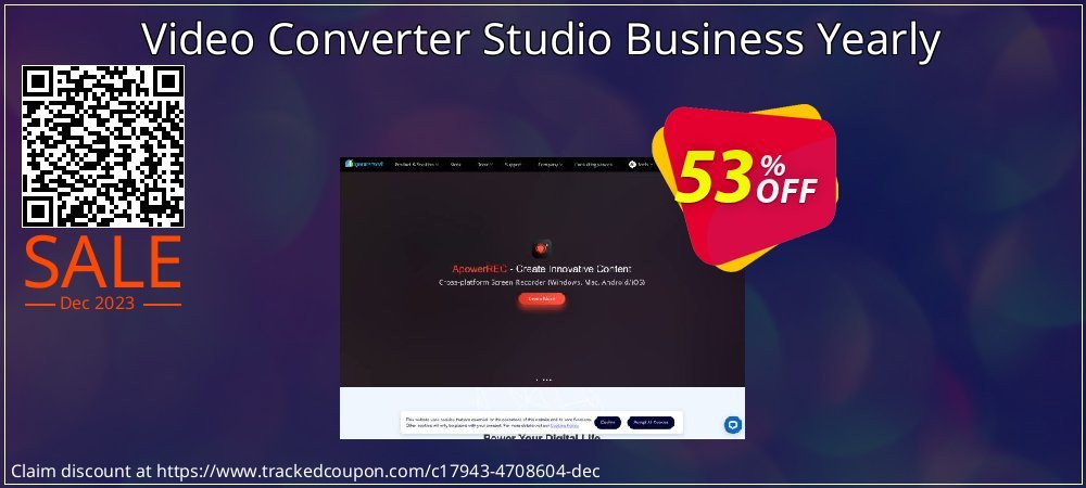 Video Converter Studio Business Yearly coupon on National Smile Day offer