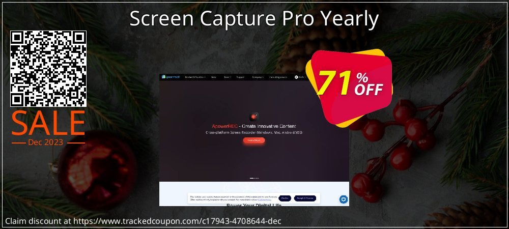 Screen Capture Pro Yearly coupon on National Smile Day super sale