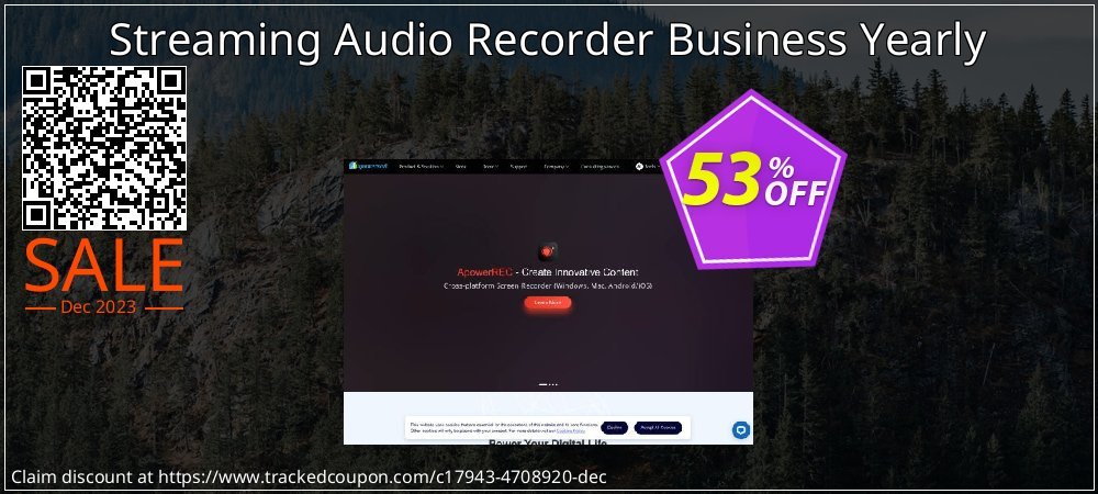 Streaming Audio Recorder Business Yearly coupon on World Backup Day deals