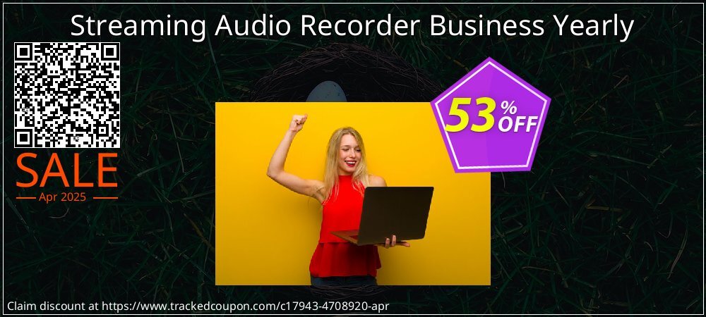 Streaming Audio Recorder Business Yearly coupon on World Backup Day deals