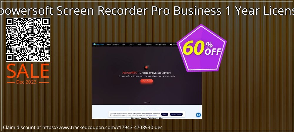 Apowersoft Screen Recorder Pro Business 1 Year License coupon on Mother's Day offering discount