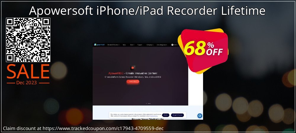 Apowersoft iPhone/iPad Recorder Lifetime coupon on National Smile Day discount