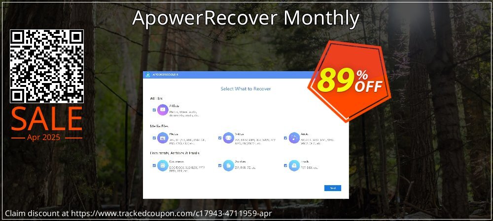 ApowerRecover Monthly coupon on World Password Day sales