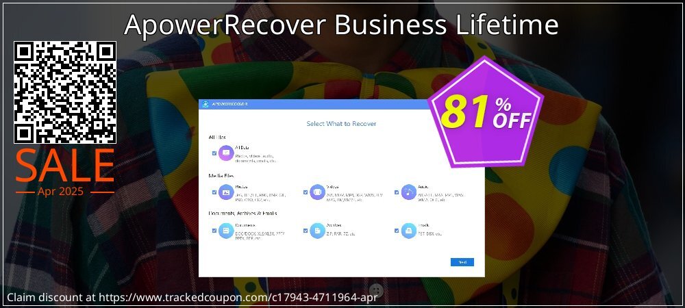 ApowerRecover Business Lifetime coupon on Tell a Lie Day offering discount