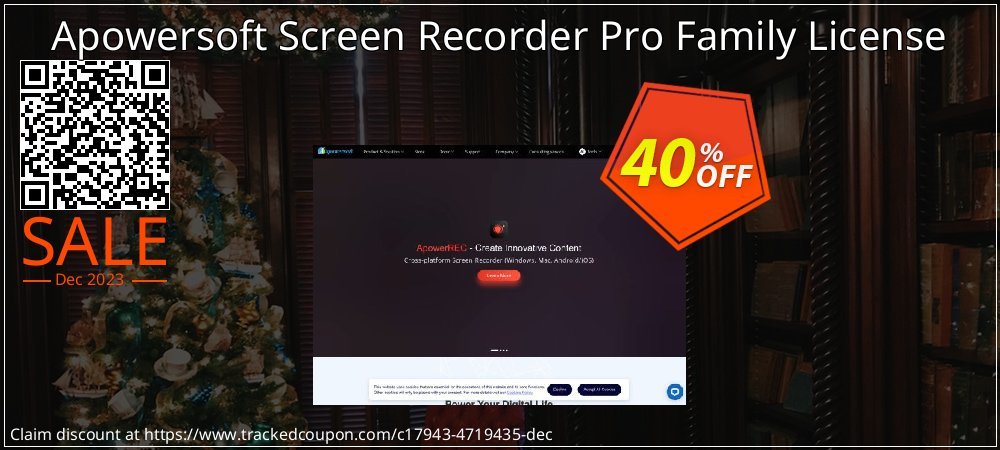 Apowersoft Screen Recorder Pro Family License coupon on National Walking Day offering sales