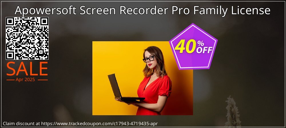 Apowersoft Screen Recorder Pro Family License coupon on Mother's Day super sale