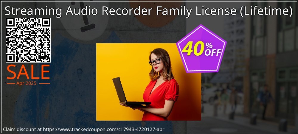 Streaming Audio Recorder Family License - Lifetime  coupon on April Fools Day discount