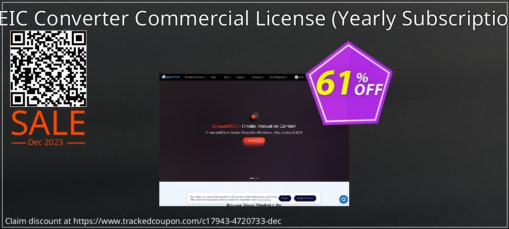 HEIC Converter Commercial License - Yearly Subscription  coupon on Virtual Vacation Day super sale