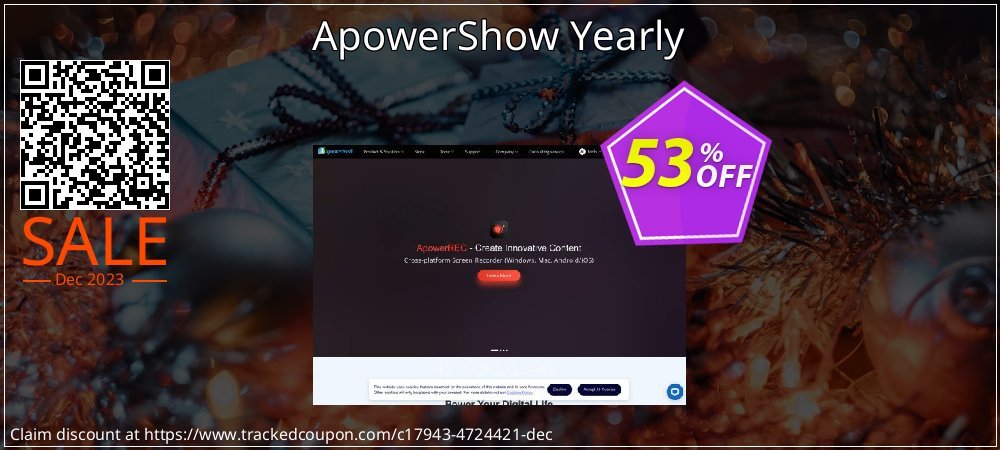 ApowerShow Yearly coupon on World Party Day offering sales