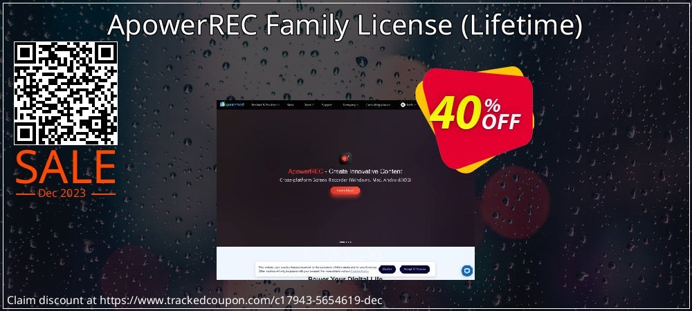 ApowerREC Family License - Lifetime  coupon on National Smile Day sales