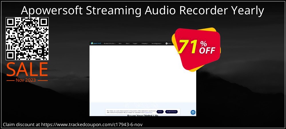 Apowersoft Streaming Audio Recorder Yearly coupon on World Party Day offering sales