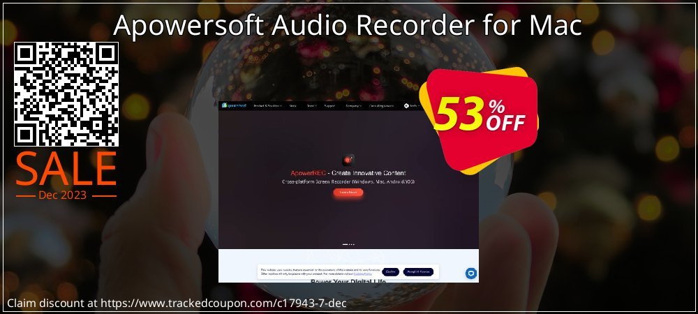 Apowersoft Audio Recorder for Mac coupon on April Fools Day offering sales